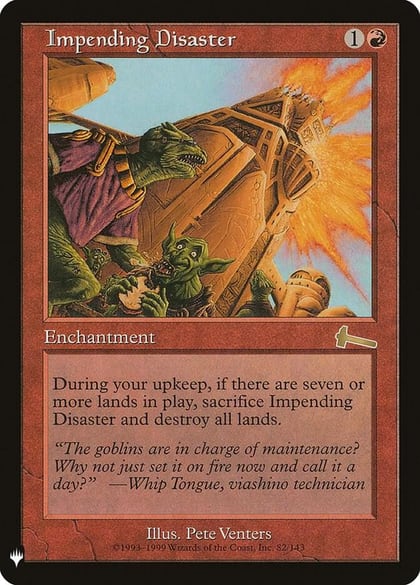 Impending Disaster, The List Reprints 82