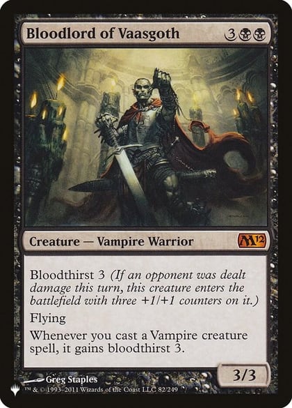 Bloodlord of Vaasgoth, The List Reprints 82/249