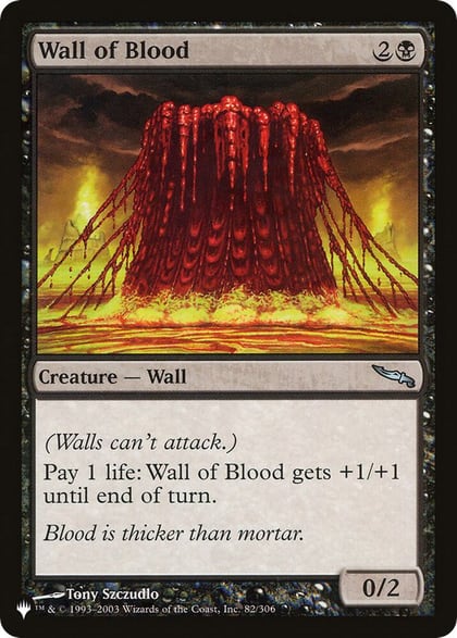 Wall of Blood, The List Reprints 82/306