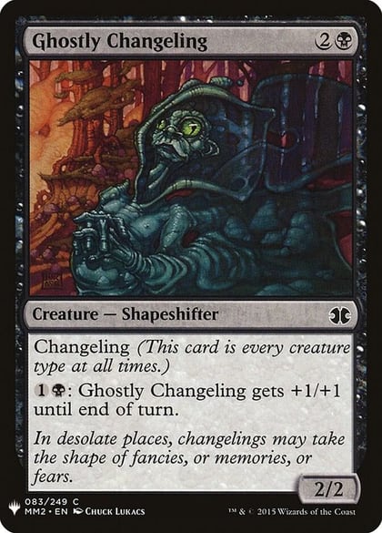 Ghostly Changeling, The List Reprints 83