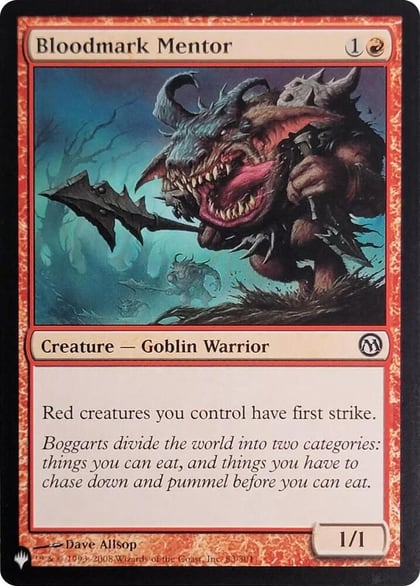 Bloodmark Mentor (83), The List Reprints 83/301