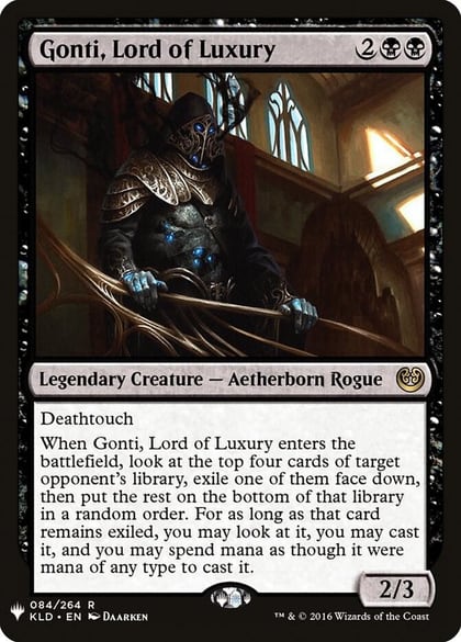 Gonti, Lord of Luxury, The List Reprints 84