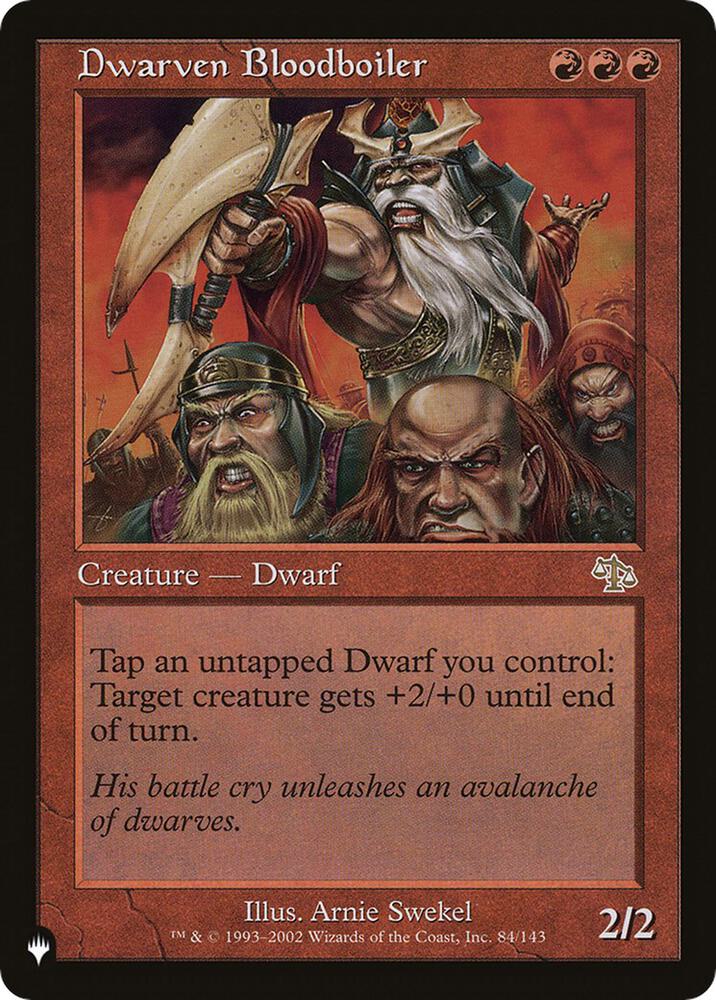 Dwarven Bloodboiler, The List Reprints 84/143