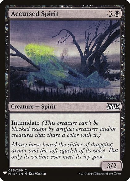 Accursed Spirit, The List Reprints 85