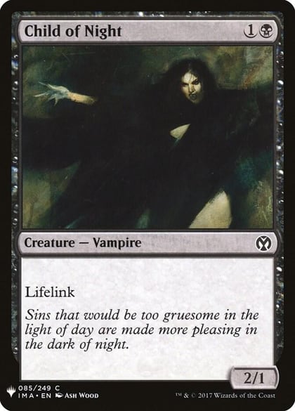 Child of Night, The List Reprints 85