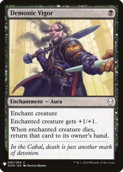 Demonic Vigor, The List Reprints 85