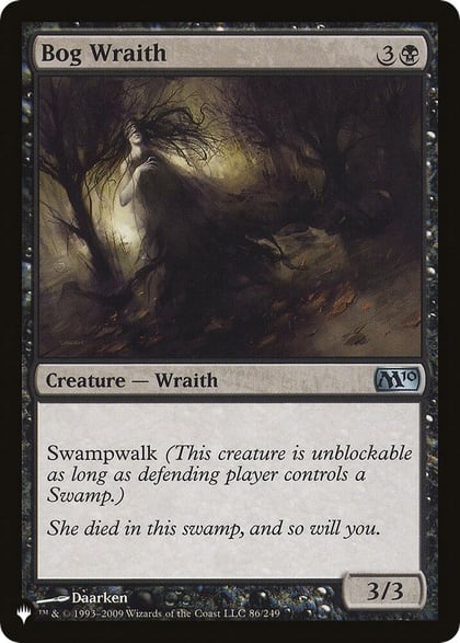 Bog Wraith, The List Reprints 86/249