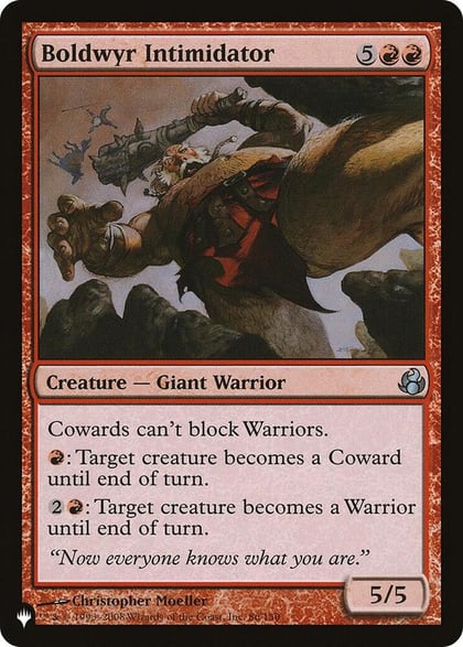 Boldwyr Intimidator, The List Reprints 86/150