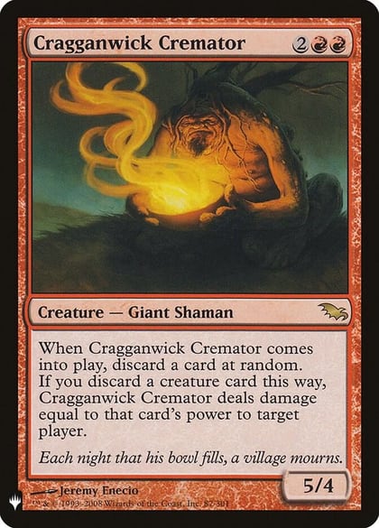 Cragganwick Cremator, The List Reprints 87/301