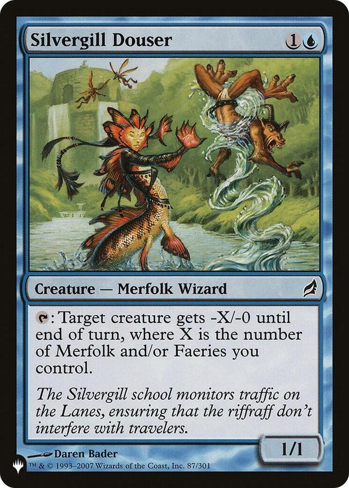 Silvergill Douser, The List Reprints 87/301