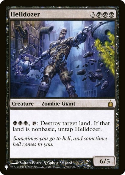 Helldozer, The List Reprints 88/306