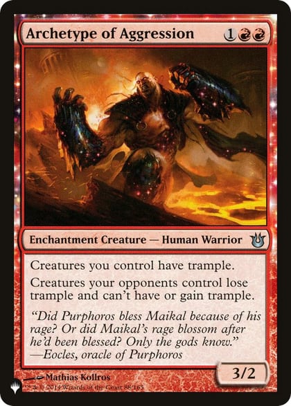 Archetype of Aggression, The List Reprints 88/165