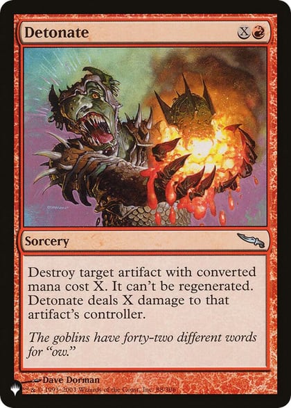 Detonate, The List Reprints 88/306