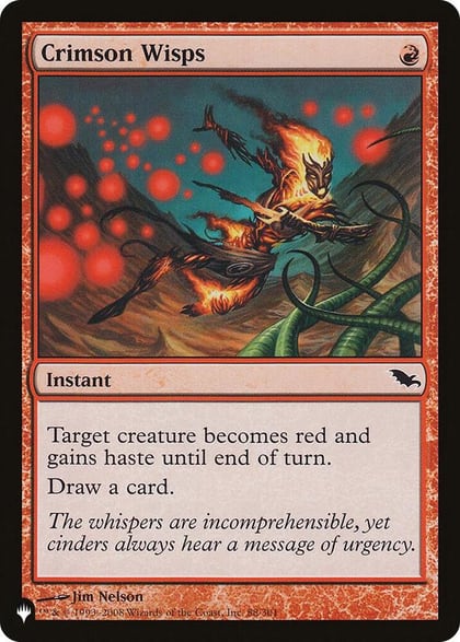 Crimson Wisps (SHM), The List Reprints 88/301