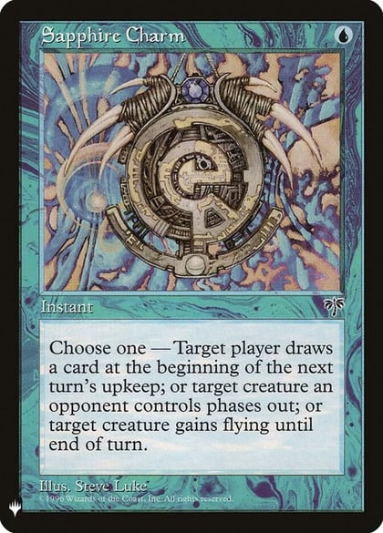 Sapphire Charm, The List Reprints 89