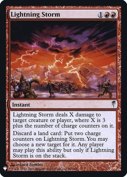 Lightning Storm, The List Reprints 89