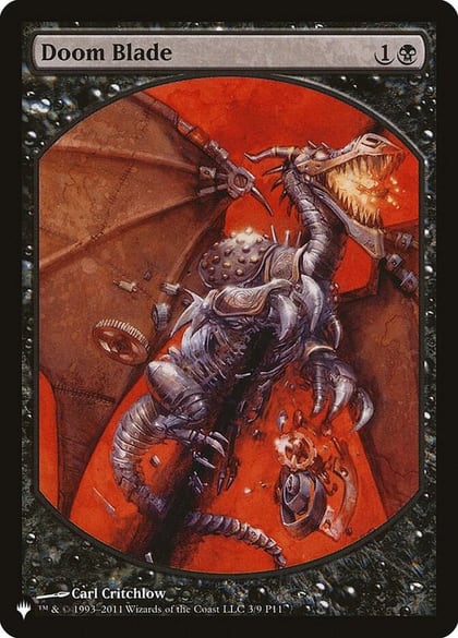 Doom Blade, The List Reprints 9-Mar