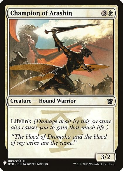 Champion of Arashin, The List Reprints 9