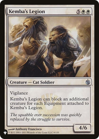 Kemba's Legion, The List Reprints 9/155