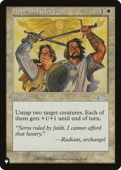 Hope and Glory, The List Reprints 9/143