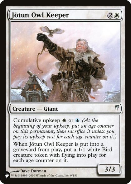 Jotun Owl Keeper, The List Reprints 9/155
