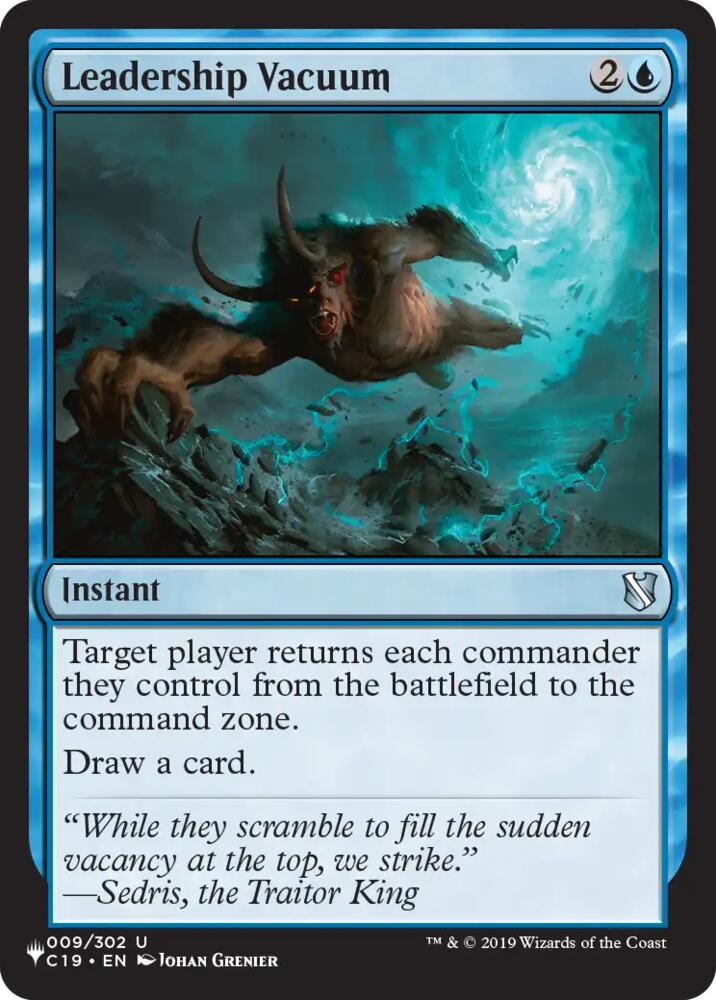 Leadership Vacuum, The List Reprints 9