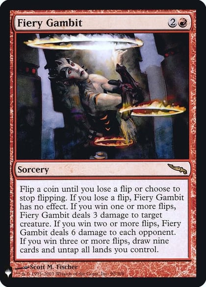 Fiery Gambit, The List Reprints 90