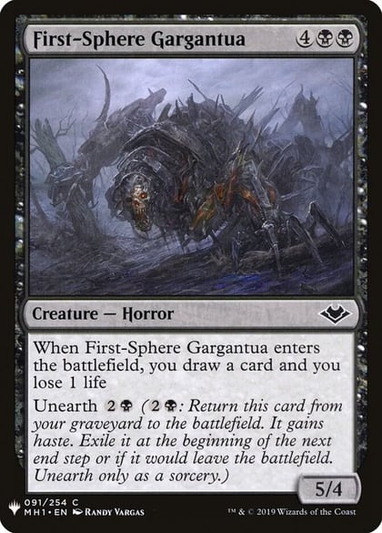 First-Sphere Gargantua, The List Reprints 91