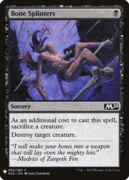 Bone Splinters, The List Reprints 92