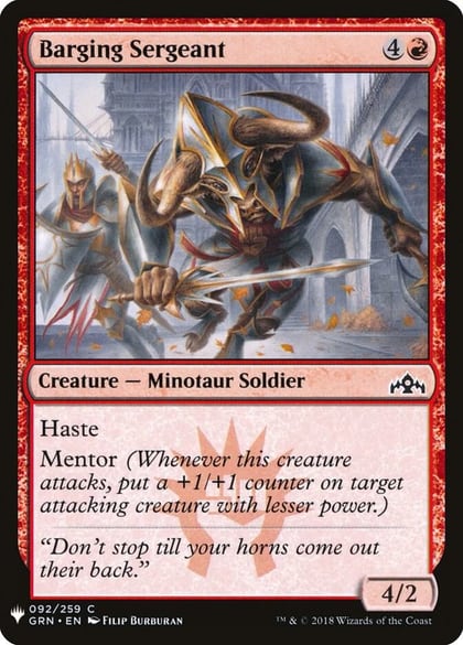 Barging Sergeant, The List Reprints 92