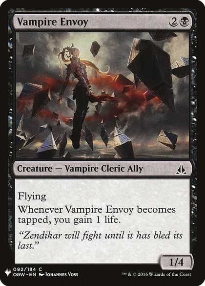 Vampire Envoy, The List Reprints 92
