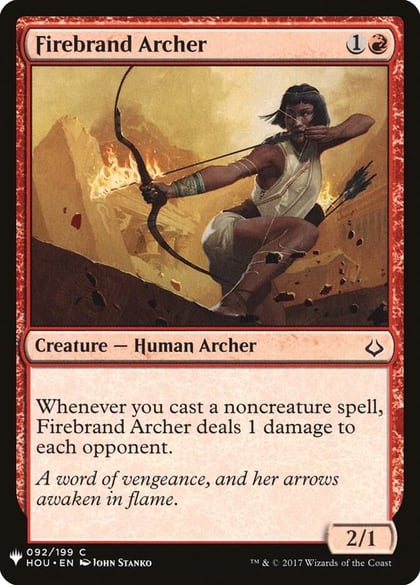 Firebrand Archer, The List Reprints 92