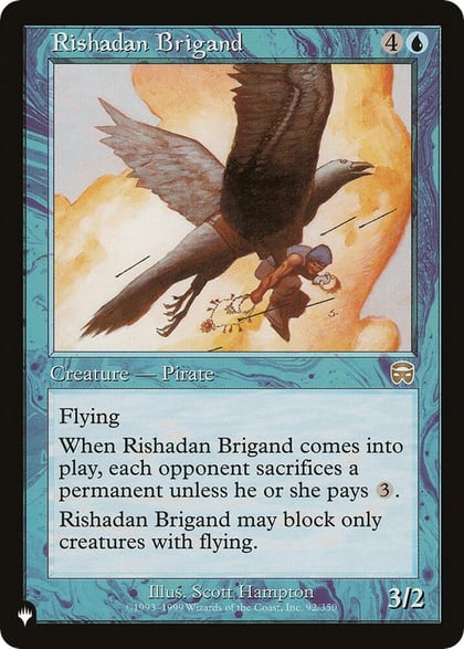 Rishadan Brigand, The List Reprints 92/350