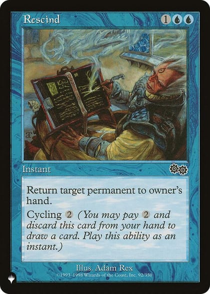 Rescind, The List Reprints 92/350