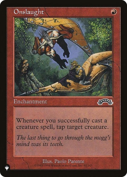 Onslaught, The List Reprints 92/143