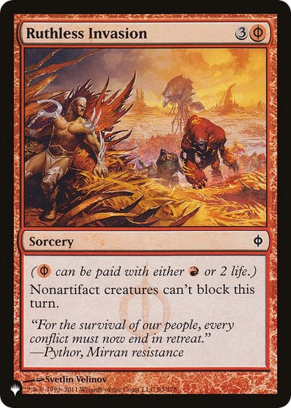 Ruthless Invasion, The List Reprints 93/175