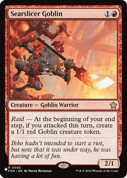 Searslicer Goblin, The List Reprints 93