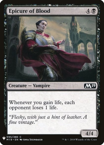 Epicure of Blood, The List Reprints 95