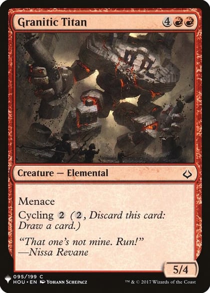 Granitic Titan, The List Reprints 95