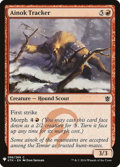 Ainok Tracker, The List Reprints 96