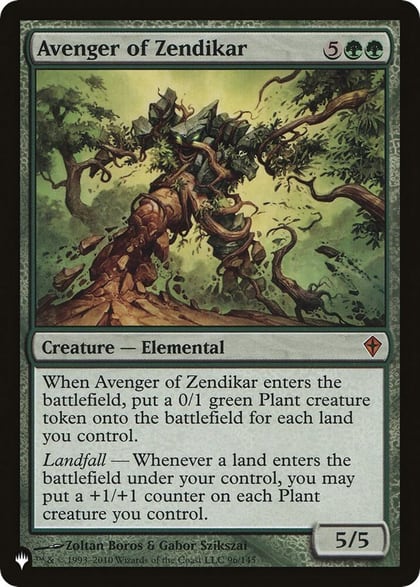 Avenger of Zendikar, The List Reprints 96/145