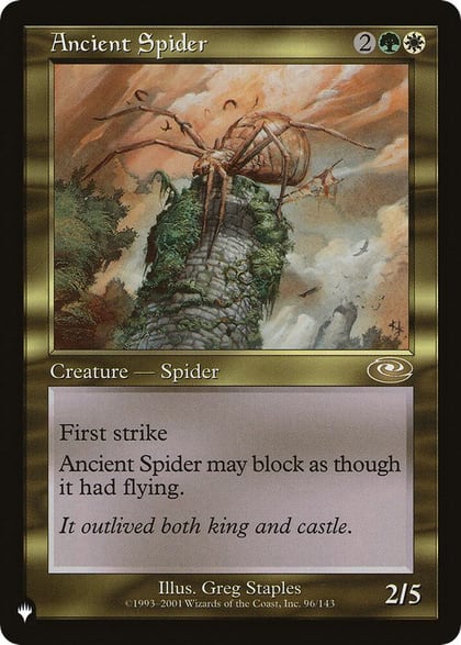 Ancient Spider, The List Reprints 96/143