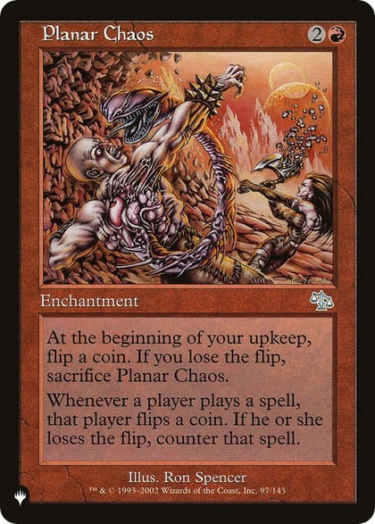 Planar Chaos, The List Reprints 97