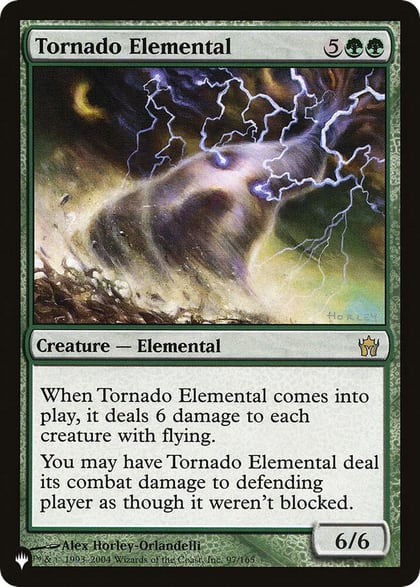 Tornado Elemental, The List Reprints 97/165