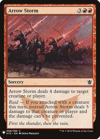 Arrow Storm, The List Reprints 98