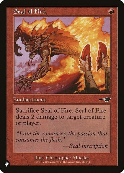 Seal of Fire, The List Reprints 98/143