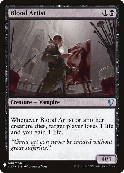 Blood Artist, The List Reprints 99