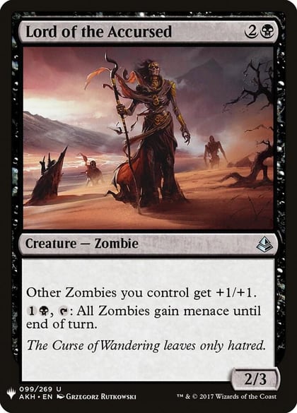 Lord of the Accursed, The List Reprints 99
