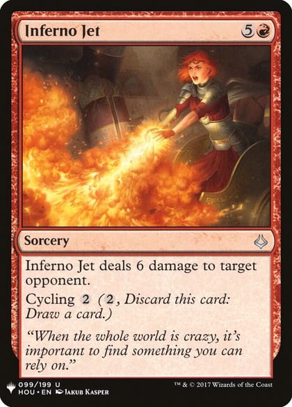 Inferno Jet, The List Reprints 99