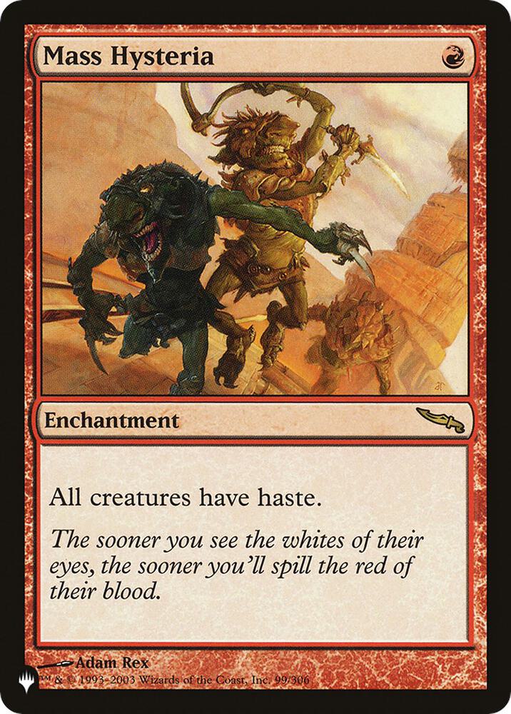 Mass Hysteria, The List Reprints 99/306